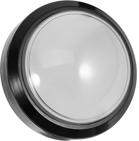 Hohopeti Botón Pulsador Redondo Luz Led para Juegos Accesorio De Botón para Máquina Color Tamaño Grande Auto-reinicio para Jugadores y Aficionados Uso Escuela y Hogar Único
