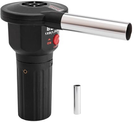 JOUFNING Ventilatore per Barbecue da Esterno, Ventilatore Elettrico Portatile per Barbecue, Accenditore di Fiamma A Carbonella, per Cucinare, Campeggio, Picnic E Barbecue A Carbone