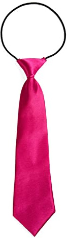 DonDon pojkslips Barn-slips i glänsande sidenlook förbundet - 7,0 cm bred - med resårband - Rosa