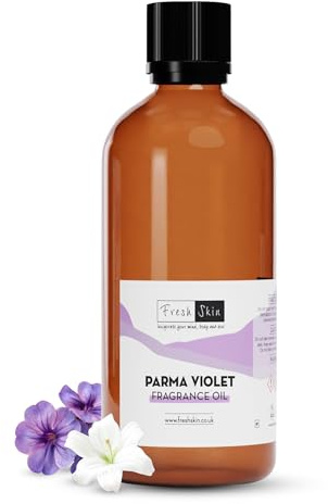 freshskin beauty ltd | 50ml Parma Violet Fragrance Oil - Candles, Bath Bombs, Soap Making, Reed Diffusers & Wax Melts - Cosmetic Grade - Vegan Friendly - A Rich, Complex, & Long Lasting Scent!