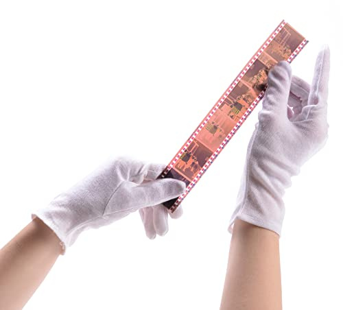 PHOTOMYNE Photo Handling Cotton Gloves for Delicate Items | Moisturizing Cotton Gloves for Dry Hands for Overnight Night | Multi use Cotton Gloves - 3 Pack