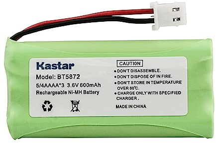 Kastar 1-Pack Ni-MH Battery, AAAA 3.6V 600mAh, Replacement for VTech 89-1333-00-00 89-1333-01-00 8913330000 8913330100 BT5632 BT5872 LS5101 / 5101 LS5105 / 5105 LS5145 / 5145 LS5146 / 5146 CPH-517J