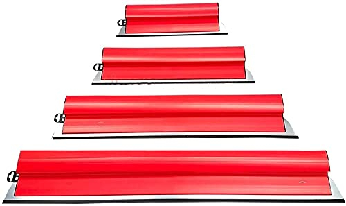 Wzrx7 - shop Drywall Skimming Blade/Plastering Trowel Tools/Knock-Down Knif E Spatula Flexible Portable Stainless Steel Blade for Wall Tools Painting Flex I ( Size : Red 25cm )