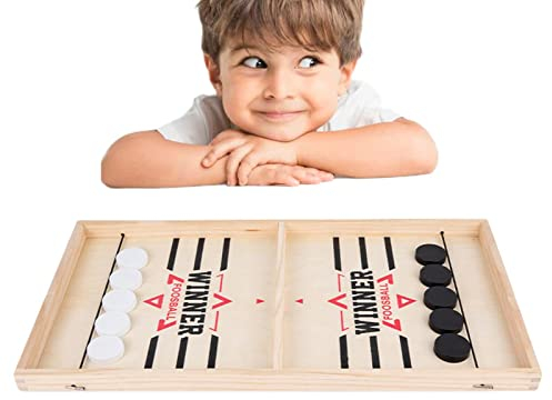 Storaffy Schnelles Sling Puck Spiel | Familien Brettspiele | Sling Puck Spiel Interaktives Eltern-Kind Spielzeug Set | Lustige Tisch- -Eishockey-Spiel- -Spiele für Erwachsene und Kinder