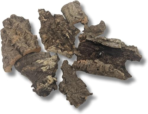 EZ Botanicals Cork Bark Bits - for Orchids, Airplants, Reptiles, Frogs, Springtails, Isopods, Terrariums, and Crafts (8)