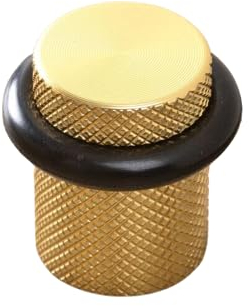 Gedotec Premium Türstopper Boden - Aluminium | GRAF | 1 Stück Designer Tür Stopper messing matt | Türpuffer D: 27 mm zum Schrauben | inklusive Befestigungsmaterial | Türstopper