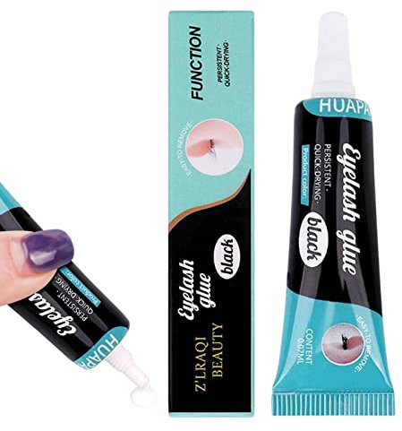 Amesor Colle à Cils Transparente Super Puissante - Adhésif pour Faux Cils à Tenue Forte, Imperméable pour Yeux Sensibles