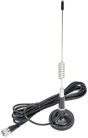 Antenne CB PNI ML29, Longueur 29 cm, avec Aimant Inclus Ø 70 mm et câble RG58