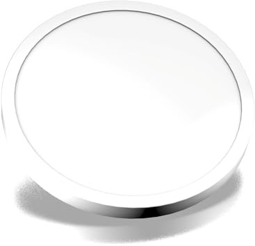 CombiCraft jeton de Caddie Vierge en Plastique avec Le Format d'une pièce d'un Euro - Blanc - 100 pièces