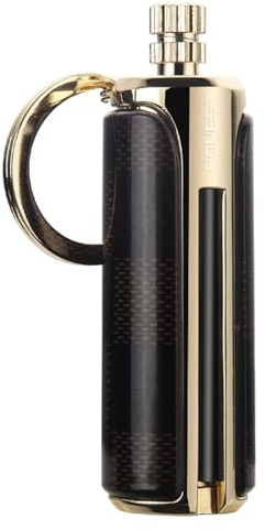 Encendedor de Fósforo Permanente 2024 - Metal Impermeable Reutilizable, Llavero Multifuncional (Combustible) (Color: A)