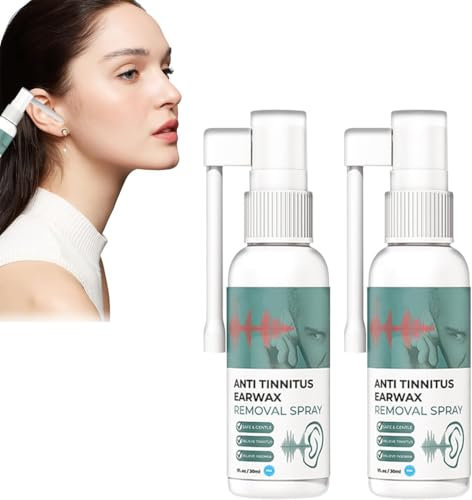 Spray de restauración auditiva Medilisco, spray para alivio de tinnitus, spray de limpieza de cerumen, restauración auditiva, spray de tinnitus para oído (2 unidades)