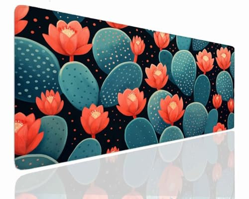 Tapis de Souris XXL 1400x700x4mm Grand Tapis de Bureau Tapis de Souris Gamer Tapis Bureau Gaming Antidérapant Résistant à L'eau Tapis Souris XXL Mouse Pad Mat Fashions Sous-Mainm, Clavier Souris J-334