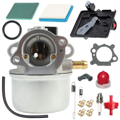 Kit De Remplacement De Carburateur De Moteur Compatible avec Brigg et Stratton 497586 498170 799868 498254 497314 497347 698444 avec Filtre à Air à Air Bougie d'Allumage