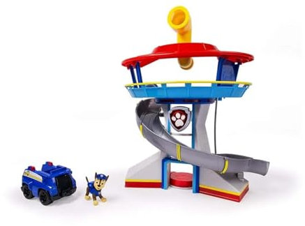 Paw Patrol Lookout Tower, 50,8 cm Tower with Chase Action Figures, Rescue Vehicle and Launcher, Kids Toys for Boys and Girls Ages 3 and Up