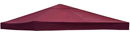 Housse de rechange imperméable pour tonnelle d'extérieur en tissu crypté 300D pour terrasse, pavillon - 3 x 3 m - Protection contre les intempéries