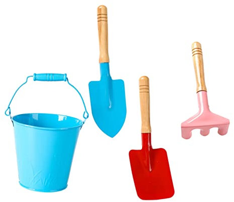 VICASKY 1 Satz Gartengeräte Gartenspielzeug Für Mini-pflanzwerkzeug Pflanzwerkzeuge Für Den Außenbereich Mini-gartenschaufel Kind Minihacke Gartenschaufel Holz Blue