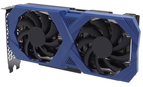 Yanmis Scheda Grafica da Gioco, Memoria GDDR6 da 12 GB, Dissipazione del Calore in Alluminio, Scheda Grafica PCI Express 4.0 16x Ad Alta velocità, 2 Ventole di Raffreddamento Silenzioso