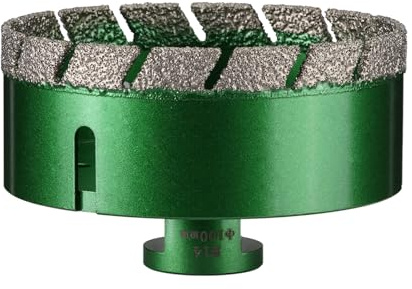 Vearter 100 mm Diamond Core Drill Bit, M14 Thread Connection Masonry Hole Saw, Vacuum Brazed Hollow Hole Cutter for Tile, Marble, Granite, Porcelain, Concrete, Quartz Stone