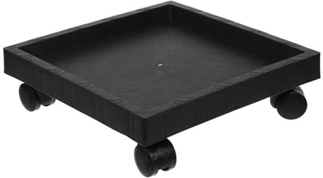 ibasenice Bandeja Cuadrada para Macetas con Ruedas y Soporte Fácil De Mover para Plantas Grandes para Decoración De Interiores