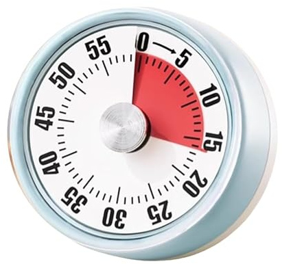 Küchentimer Magnetisch,time Timer Kinder – Ohne Batterien, 72 dB, Visueller Timer mit Spaß-Design für Küche & Lernen! (Blau)