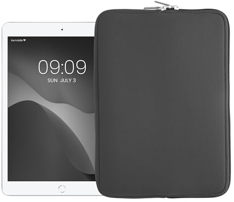 kwmobile Cover Tablet Compatibile con 9,7-11 Tablet - Custodia eReader Universale - Copertina Protettiva in Neoprene Grigio