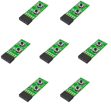 Ddujbtp Langlebigkeit, PCB-Materialien, 10-poliger Schaltplatte-Adapter, Reset-Taste für Computer-Mainboard-Tests, Wartung, Motherboard-Test