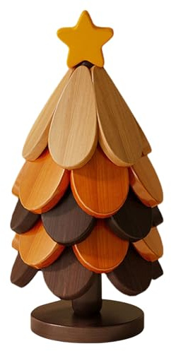 Getränkeuntersetzer, Weihnachtsbaum-Untersetzer-Set, Holzuntersetzer für Getränke, hitzebeständig, einfach zu platzierende Pads, vielseitiges Wohnaccessoire, Tassenunterlage, 9,5x24,9 cm, 5 Stück