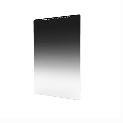 NiSi Filtre Dégradé GND8 0.9 (3 Stops) Soft 75x100mm, Revêtement Nano Technologie, Traitement IR, Verre Optique