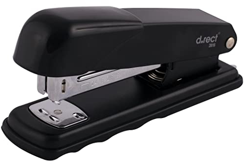 D.RECT 3016 Heftgerät aus Metall 40 Blatt, Farblich sortiert