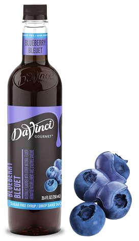 DaVinci Gourmet Sugar-Free Blueberry Syrup, 25.4 Fluid Ounces (Pack of 1)