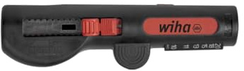 Wiha Abisolier-Multitool für Rundkabel 125 mm I Abmanteln 8 - 13 mm I Abisolieren 0,5 - 6 mm² I Rund-, Längsabmanteln, Ablängen, -isolieren (44242)