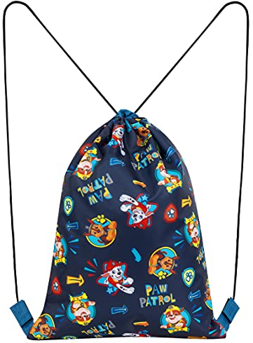 Paw Patrol Drawstring Bags For Children, Kids PE Bags For School, Nursery, Gym Sack For Sports, Swimming, Travel