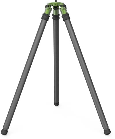 FatBoy Tripods Elevate 2 Section Tripod - Carbon Fiber and Aluminum Tripod with Durable Frame, Lightweight, Stable Design, Bubble Level, Adjustable Legs, and Hands-Free Operation for Hunting, Shooting