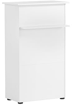 Schildmeyer 155642 Comptoir de réception, Blanc Mat, 65,8 x 44 x 110,5 cm