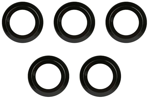 Tabanzhe 5 PCS Sink Plug Seal O-Rings Washers,Kitchen Drain Sealing Universal Rubber Sink Plug Strainer Replacement Fitting,Sink Waste Basin Bath Plug Seal Accessories for Basket Strainer(black)