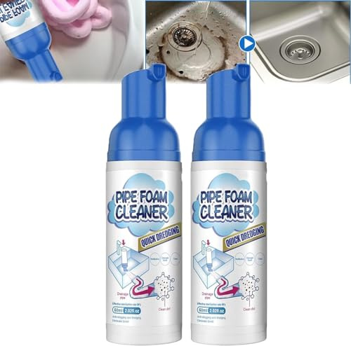 2PCS Yougo Drain Cleaner, Get out Foaming Drain Cleaner, Liquid Hair Drain Clog Remover & Cleaner 6937688897995 oihgerg 【Safety Materialsv】 Sink and Drain Cleaner is made from Gentle formula,