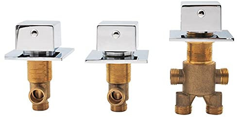 Vanne de contrôle en laiton pour robinet de baignoire, robinet mitigeur de cabine de douche, robinet d'eau froide et chaude