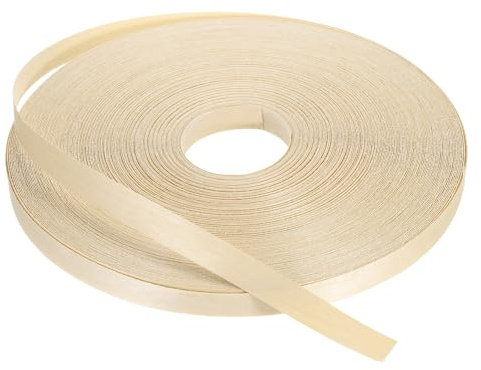 PATIKIL Nastro di Finitura in Betulla, 3/4 Pollice x 250 ft Nastro in Legno per Finiture Pre-Incollato per Finiture in Compensato Flessibile con Adesivo Termofusibile