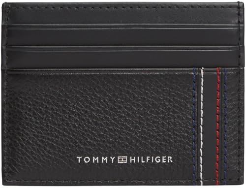 Tommy Hilfiger Porte-Cartes Th Central CC Holder AM0AM14228 pour Homme, Noir (Noir), Taille Unique