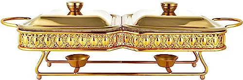 Chauffe-Plats Électrique Pour Buffet - Ensemble Buffet Pour Fondue Chinoise, Ensemble Buffet Pliable Et Chauffant, Marmite, Marmite À Eau, Grille À Combustible Et Couvercle Pour Événements Traiteur
