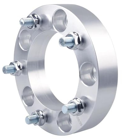 EQJSHL Spurverbreiterungen Für Autos Für Chevy, Für Niva, Für Tracker, Nabenzentrierscheiben, Nabenzentrierscheiben, Spurverbreiterung Flanschdichtung(Silber,40mm)