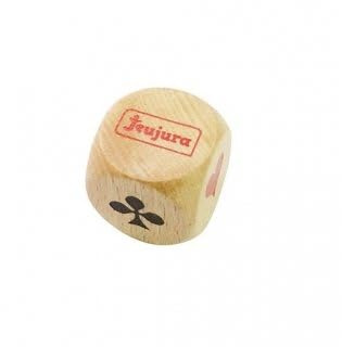 cavernedesjouets De belote en Bois de hetre 3 cm - de d'atout, Symboles Cartes - Fabrique en France - Accessoire Jeu de Societe - Set de avec 1 Carte