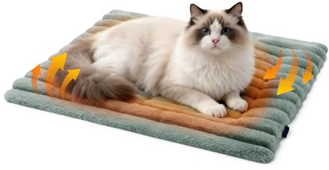 LHUDILS Coperta Autoriscaldante per Gatti per Cani e Gatti Morbido 61x46 cm Facile da Lavare Coperta Gatto Cuccia Gatto Esterno