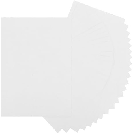 QUARKZMAN 24 Feuilles De Papier Cartonné Blanc 8.5 x 11 A4 Papier Épais 250gsm/170lb Carton En Gros Pour Imprimante DIY Scrapbook Menus Cartes Invitations Et Artisanat