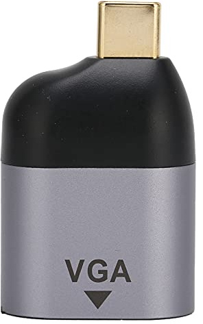 XGOUGUAAU Type C to VGA Adapter Converter, USB C to VGA Connector, 1080p 60Hz HD Video Output with Aluminum Alloy Shell, Plug and Play for Laptops, Phones, Tablets with Type C Port
