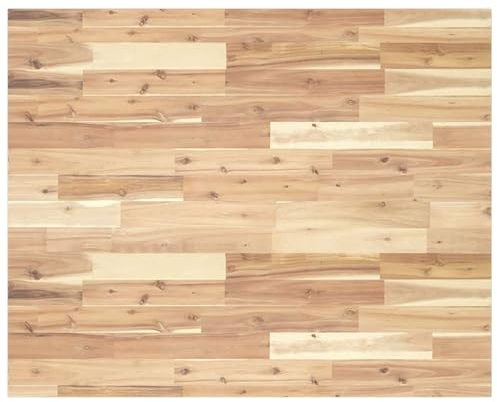 Piano di lavoro, tavolo da lavoro, piano da tavolo, non trattato, 100 x 80 x 2 cm, in legno massello di acacia, piano di lavoro, comodino, per scrivanie, tavoli da pranzo, tavoli da ufficio, stabile