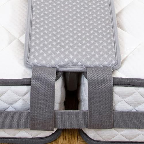 DriMelle Bed Bridge Twin to King Converter Kit, Grey Mattress Gap Filler