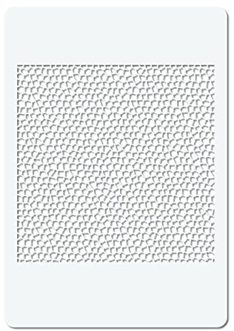 Herterich Products Plantilla Aerógrafo Escamas de Dragón | Reutilizable y Resistente a los Disolventes | Mylar 0,1-0,2 cm | Para Sprays, Acrílico y Aerógrafo