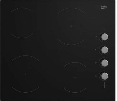 Beko CIHYV21B 58cm Ceramic Hob - Black
