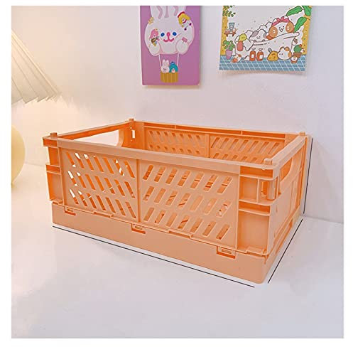 HANRUO Escritorio Plegable plástico Almacenamiento Cesta Juguete cosméticos lápiz Labial joyería Caja Universal Caja de Almacenamiento (Color : Style C)